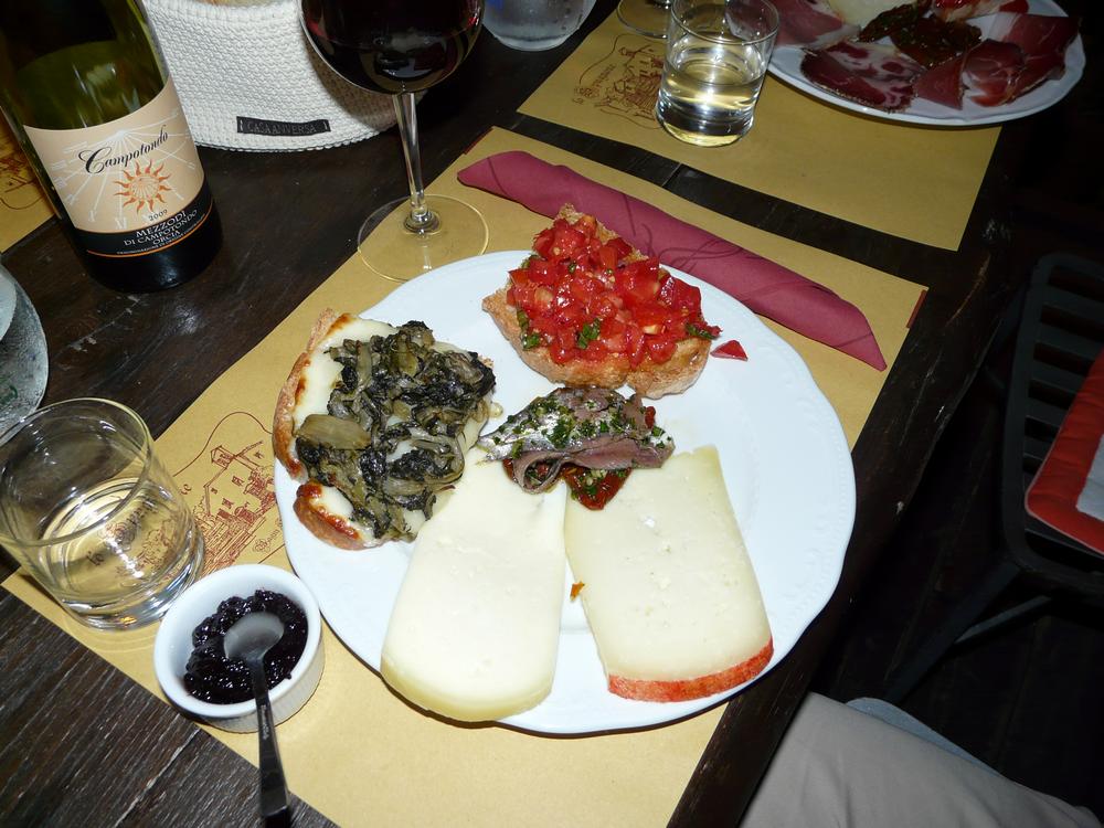 Przystawka, Osteria Lo Spugnone, Toskania