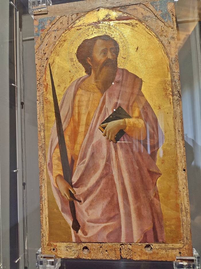 "Święty Paweł", fragment poliptyku ołtarzowego autorstwa Masaccia, Museo San Matteo w Pizie
