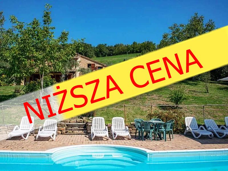 Dom z basenem i domkiem dla gości w Marche | Gualdo (of182)