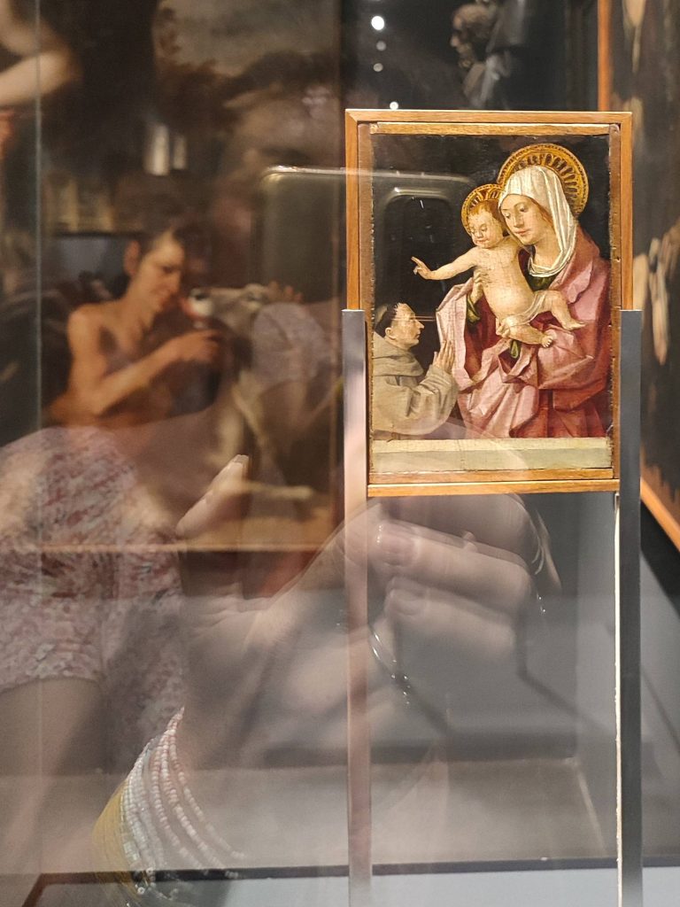 Antonello da Messina, dwustronny obrazek na desce, Madonna z Dzieciątkiem