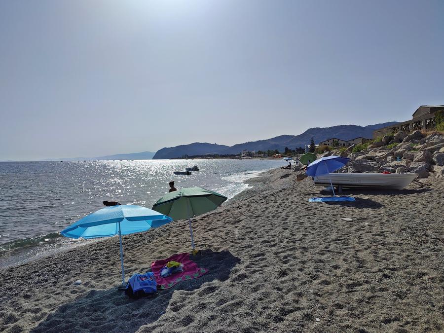 Plaża w Patti, gdzie kiedyś mieszkałam