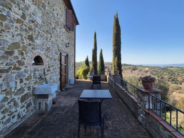 Dwa domy z widokiem na Val d'Orcia